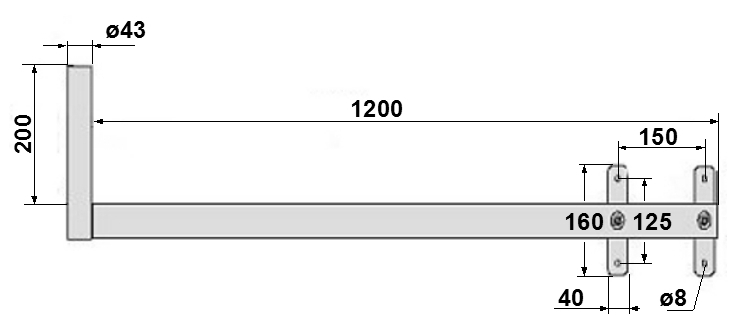 LC-UML-43H120 - Akcesoria monta�owe